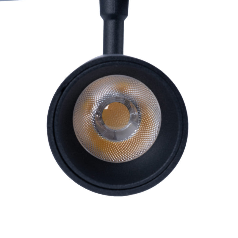 Trano 48V LED Strahler Magnet Schienensystem 10W/20W DALI‑2 dimmbar CCT 2700‑6000K CRI90 36° schwenkbar Schwarz