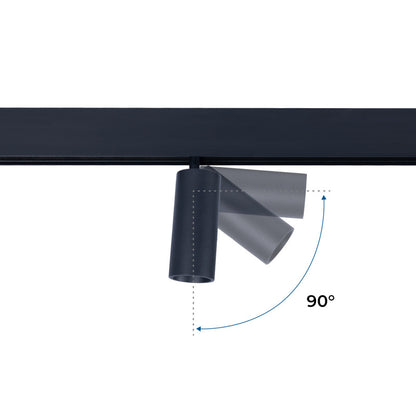 Trano 48V LED Strahler Magnet Schienensystem 10W/20W DALI‑2 dimmbar CCT 2700‑6000K CRI90 36° schwenkbar Schwarz