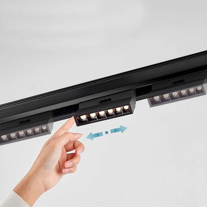 Trano Einbau‑Magnetschiene 20 mm Schwarz – 48V Magnet‑Stromschiene aus Aluminium, IP20, 1 m & 2 m, inkl. Abdeckung & Endkappen, CE/ROHS