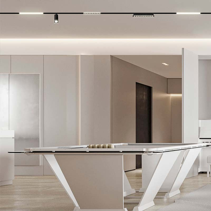 Trano Einbau‑Magnetschiene 20 mm Schwarz – 48V Magnet‑Stromschiene aus Aluminium, IP20, 1 m & 2 m, inkl. Abdeckung & Endkappen, CE/ROHS