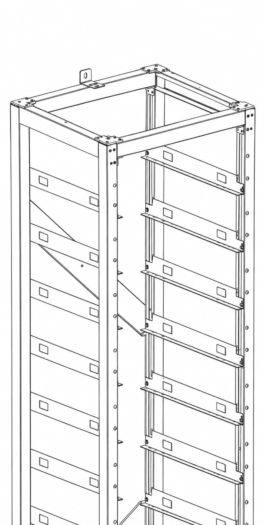 Deye BOS-A-Rack11 – Batterierack – Ansicht 2