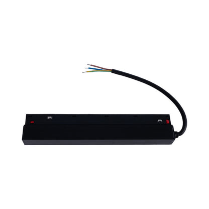 Trano 48V Netzteil für magnetisches 20‑mm Schienensystem – 100W / 200W, Aluminium, IP42, Schwarz, integrierbar, CE & RoHS zertifiziert