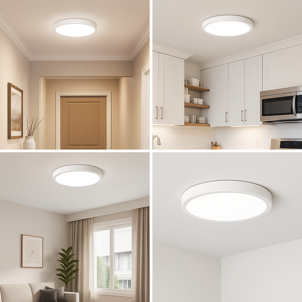 LED Deckenleuchte 12W 1080lm CCT 3000-5000K Rund – Perfekt für jeden Raum