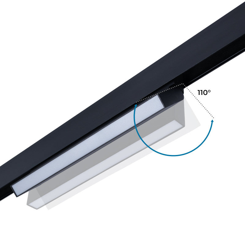 Trano 48V Magnet Schienensystem CCT Leuchte 12W/18W DALI‑2 dimmbar – schwenkbarer LED Stromschienenstrahler 2700‑6000K, CRI 95, 120°