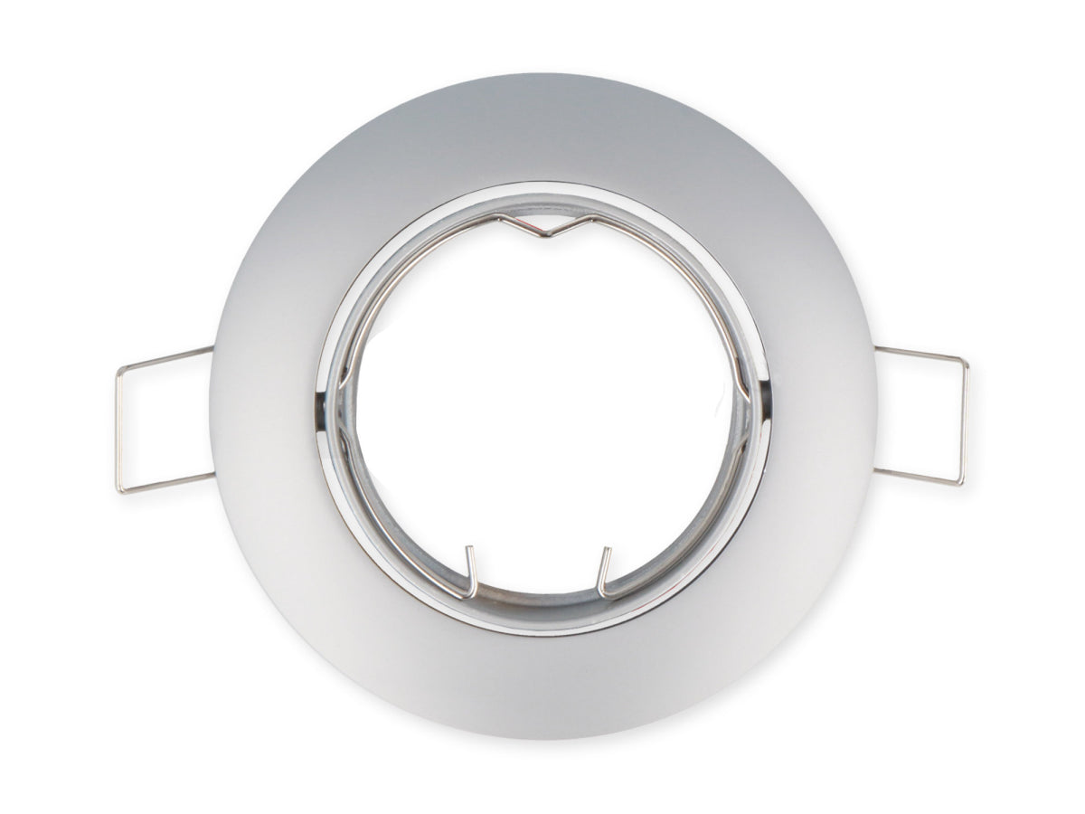 Einbaurahmen rund schwenkbar GU10 GU5.3 Ø75mm Bohrloch Rahmen Einbauleuchte Einbauspot Aluminium