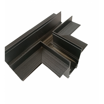 Trano Verbinder für 20 mm Einbau‑Magnetschienen – L, T & X – 90° Verbindungen, Aluminium, IP20, Schwarz, inkl. Montagezubehör, magnetisches 48V System