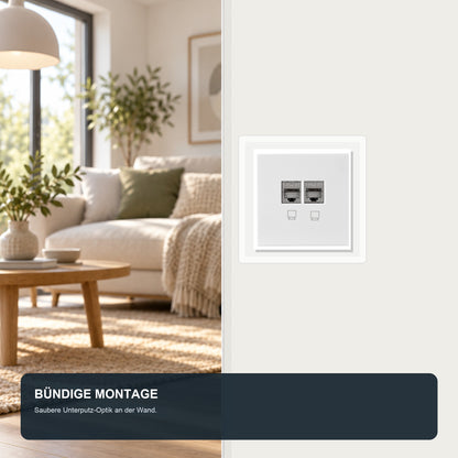 Trano Netzwerkdose CAT6A – Anwendung 1