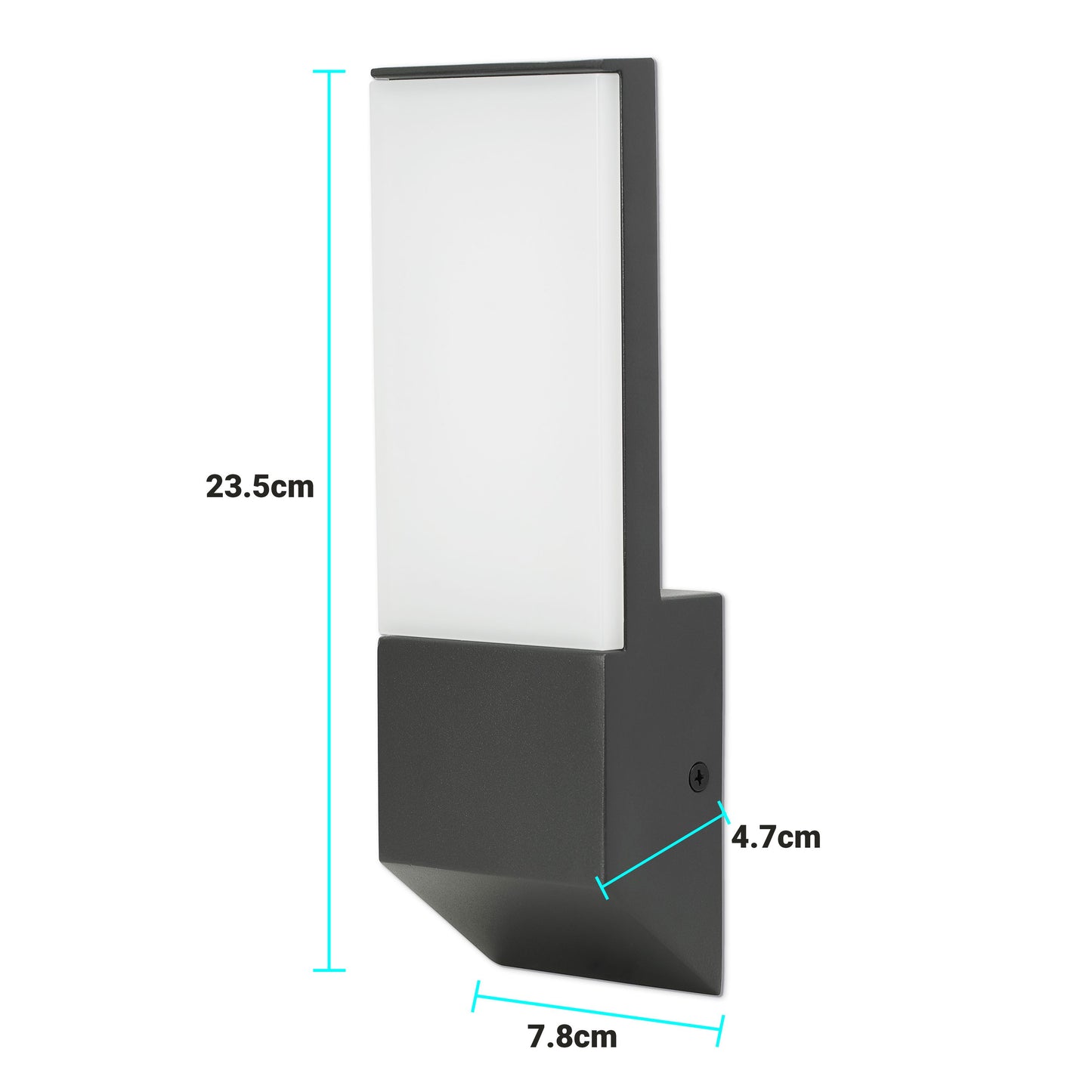LED Außen Wandleuchte 9W eckig anthrazit IP54 Wandlampe Außenlampe Außenleuchte